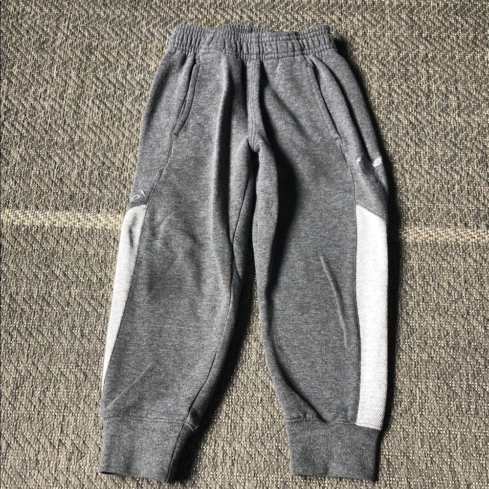 And1 Gray and White Kids Jogger Sweatpants